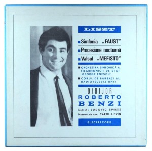 Liszt - Benzi, Spiess – Simfonia „Faust" / Procesiune Nocturna / Valsul „Mefisto". Box 2 x LP.