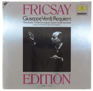 Verdi - Fricsay - Requiem. 2 x LP.