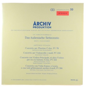 Vivaldi - Hofmann, Linde, Storck, Lautenbacher - The Italian Settecento